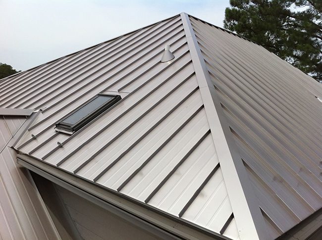 Standing seam is a style where all the panels are held down with a series of clips and locked at the seam. 