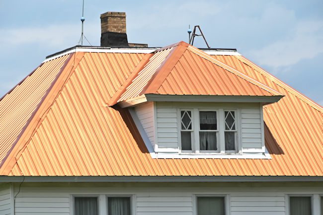 Copper gives a beautiful aesthetic to the property and will last well over 100 years, but comes with a higher metal roof cost.